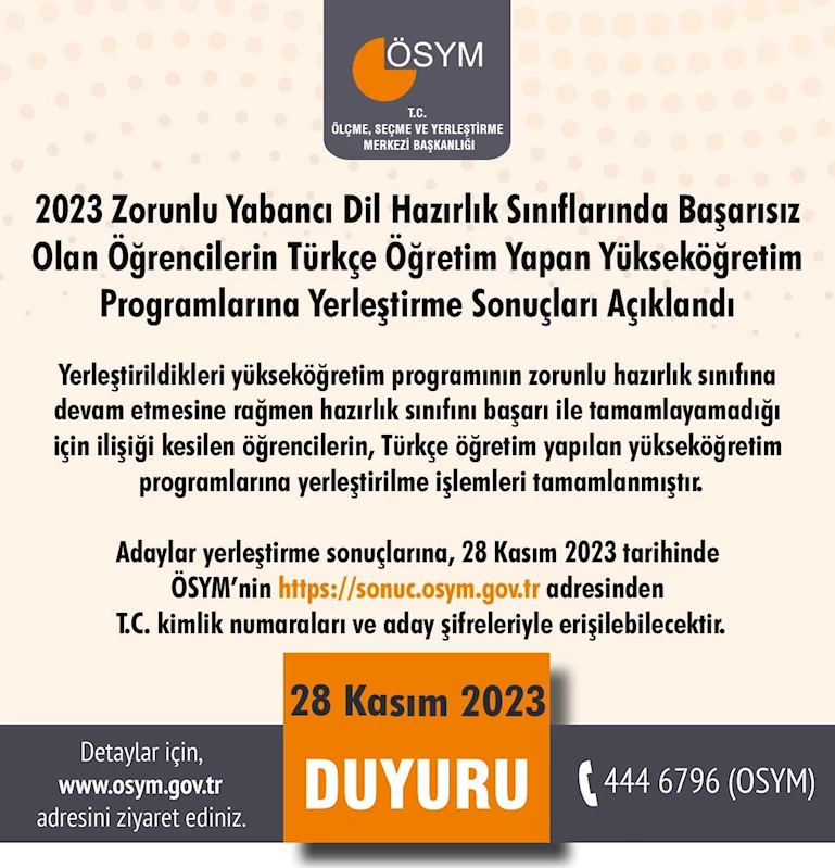 Hazırlık sınıflarındaki başarısız öğrencilerin 