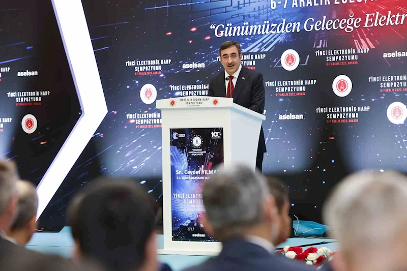 Cumhurbaşkanı Yardımcısı Yılmaz: “Elektronik harp sistemlerimiz ile mavi vatanda daha güçlü hale geleceğiz”
