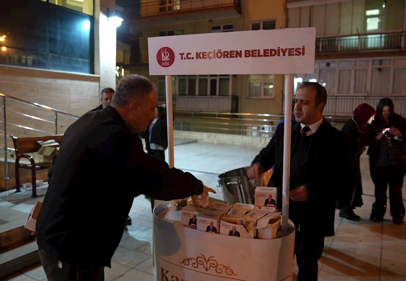 Keçiörenlilere kandil simidi ikramı