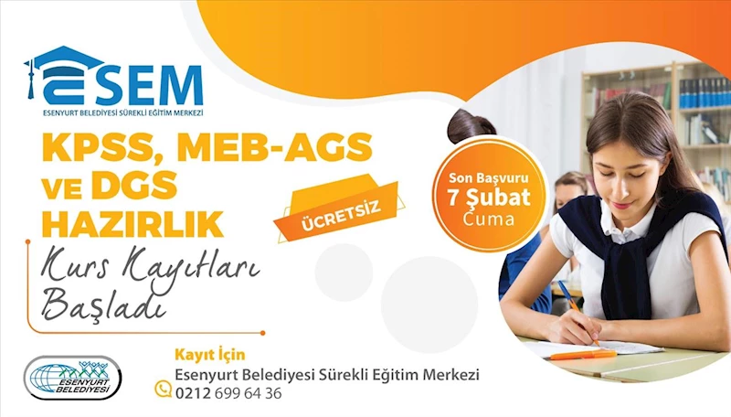 KPSS, MEB-AGS ve DGS Hazırlık Kurs Kayıtları