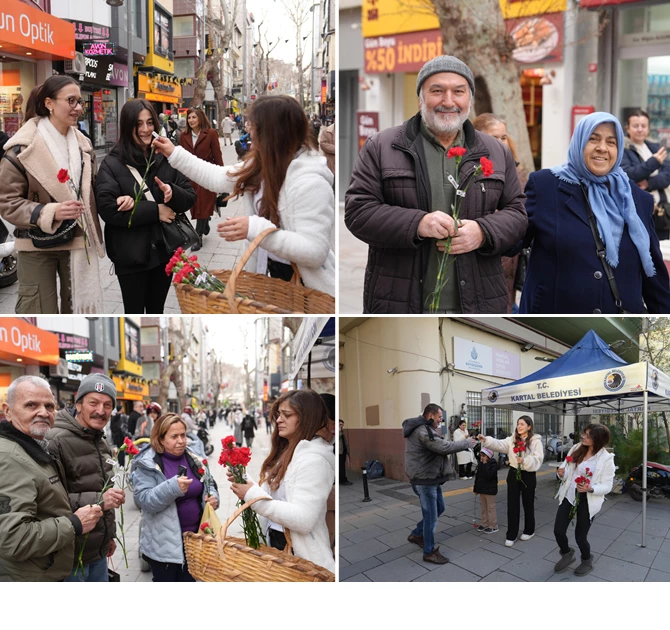 KARTAL BELEDİYESİ’NDEN KEMAN EŞLİĞİNDE KARANFİL DAĞITIMI