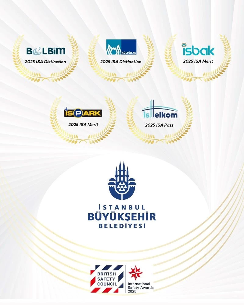 İBB’NİN 5 İŞTİRAKİNE ULUSLARARASI İŞ GÜVENLİĞİ ÖDÜLÜ